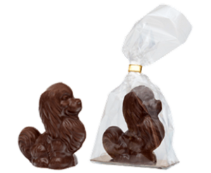 040г шоколадная фигурка БОЛОНКА (молоч.шоколадная , в пакете) (х 20шт) (натуральный шоколад)