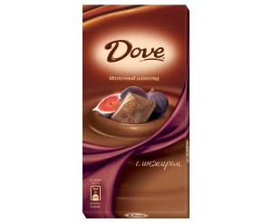 Молочный шоколад DOVE Инжир 100г