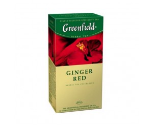 Greenfield Ginger Red herbal tea (Гринфилд Красный Имбирь Черный 25 пакетиков 1х10)