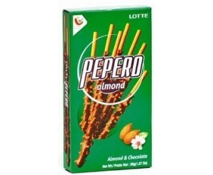 Соломка Пеперо Pepero almond с шоколадом и миндалем 36г ОПТОМ