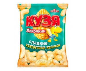 Кукурузные палочки со вкусом ванили "Кузя Лакомкин" 20г. ОПТОМ