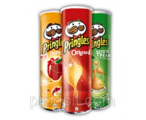 Чипсы Pringles Принглс 150/165г (18шт) оптом