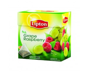 Lipton Grape Raspberry (Чай Липтон Пирамида c Виноградом и Малиной 20 пакетиков 1х12)