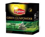 Lipton Green Gunpowder (Чай Липтон Пирамида Зеленый Ганпаудер 20 пакетиков 1х12)