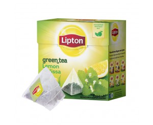 Lipton Melissa Limon (Чай Липтон Пирамида Мелиса и Лимон 20 пакетиков 1х12)