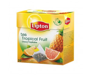 Lipton Tropical Fruit (Чай Липтон Пирамида Тропические фрукты Грейпфрут Ананас 20 пакетиков 1х12)
