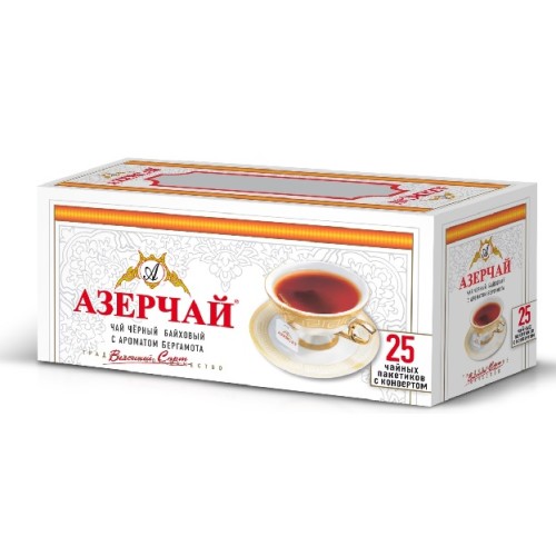 Azercay Эрл Грей (Азерчай Бергамот 25 пакетиков 1х24)
