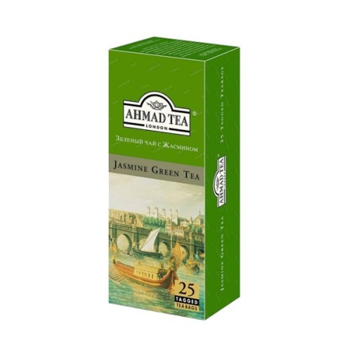 Ahmad Tea Green с жасмином (Чай Ахмад Зеленый с Жасмином 25 пакетиков 1х36)