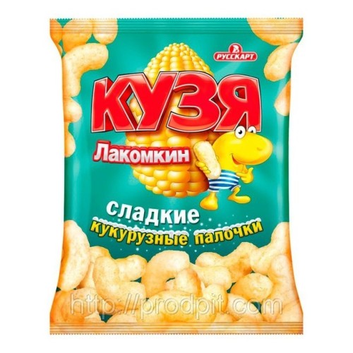 Кукурузные палочки со вкусом ванили "Кузя Лакомкин" 38г ОПТОМ