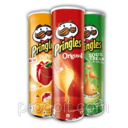 Чипсы Pringles Принглс 150/165г (18шт) оптом
